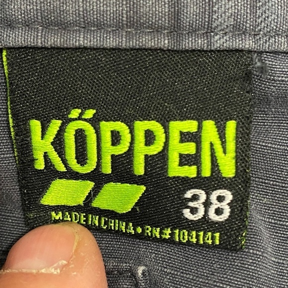 Koppen Men's Bluish-gray Check Chino Cargo Shorts Size 38 - Picture 2 of 12